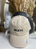 Believe Hat Beige