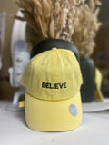 Believe Hat Yellow